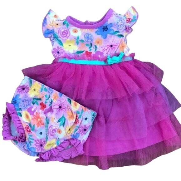 Matilda Jane “Wide Awake Frenchie” Dress Infant Girl Size 3 - 6 month Excellent - Picture 4 of 8